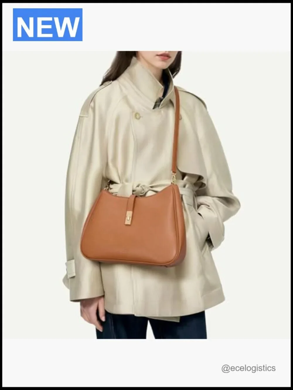 Vegan Leather Hobo Bag Tote Shoulder Crossbody Handbag with Adjustable Strap